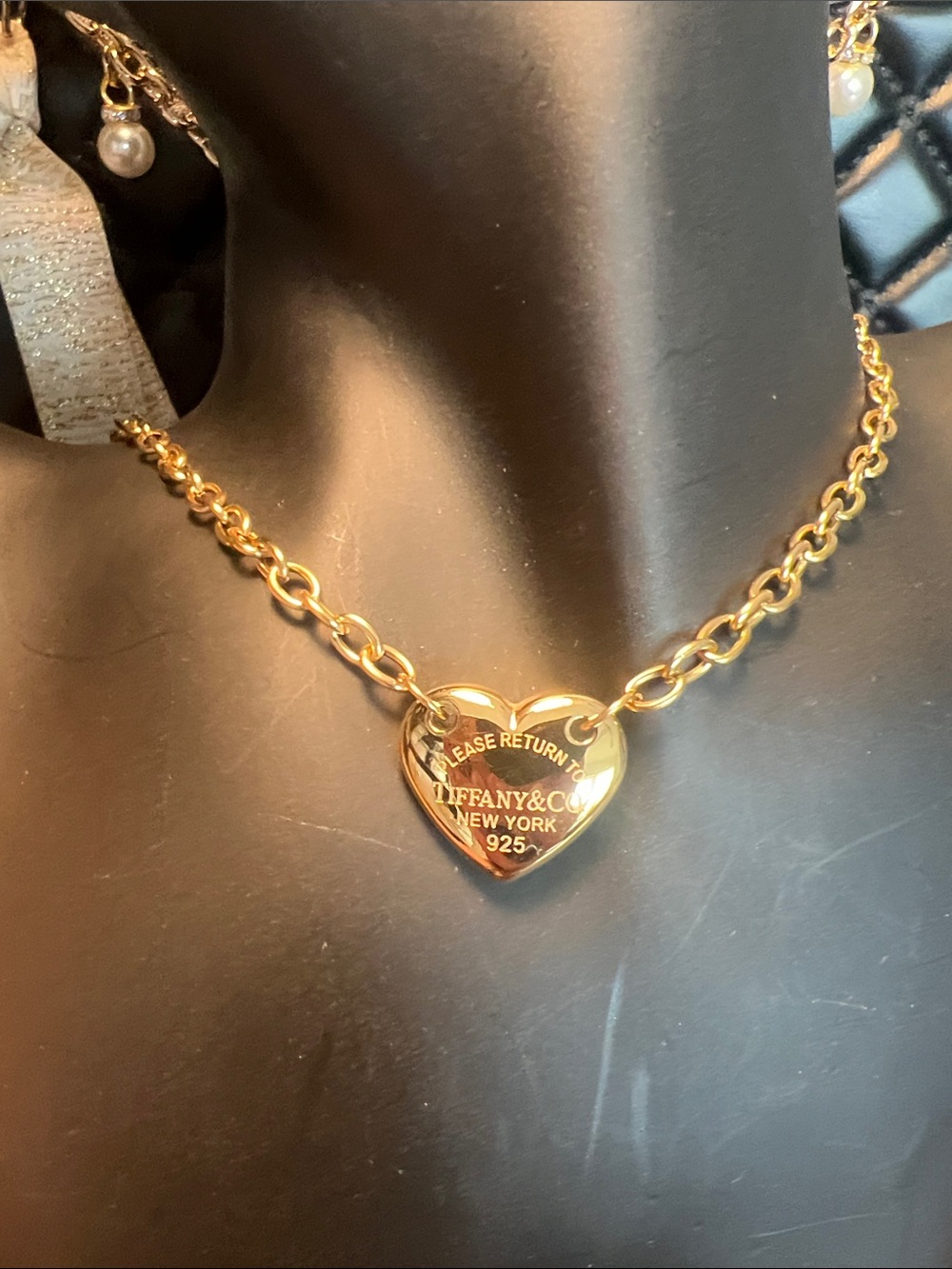 Gold Heart Necklace - Classic Return to Pendant